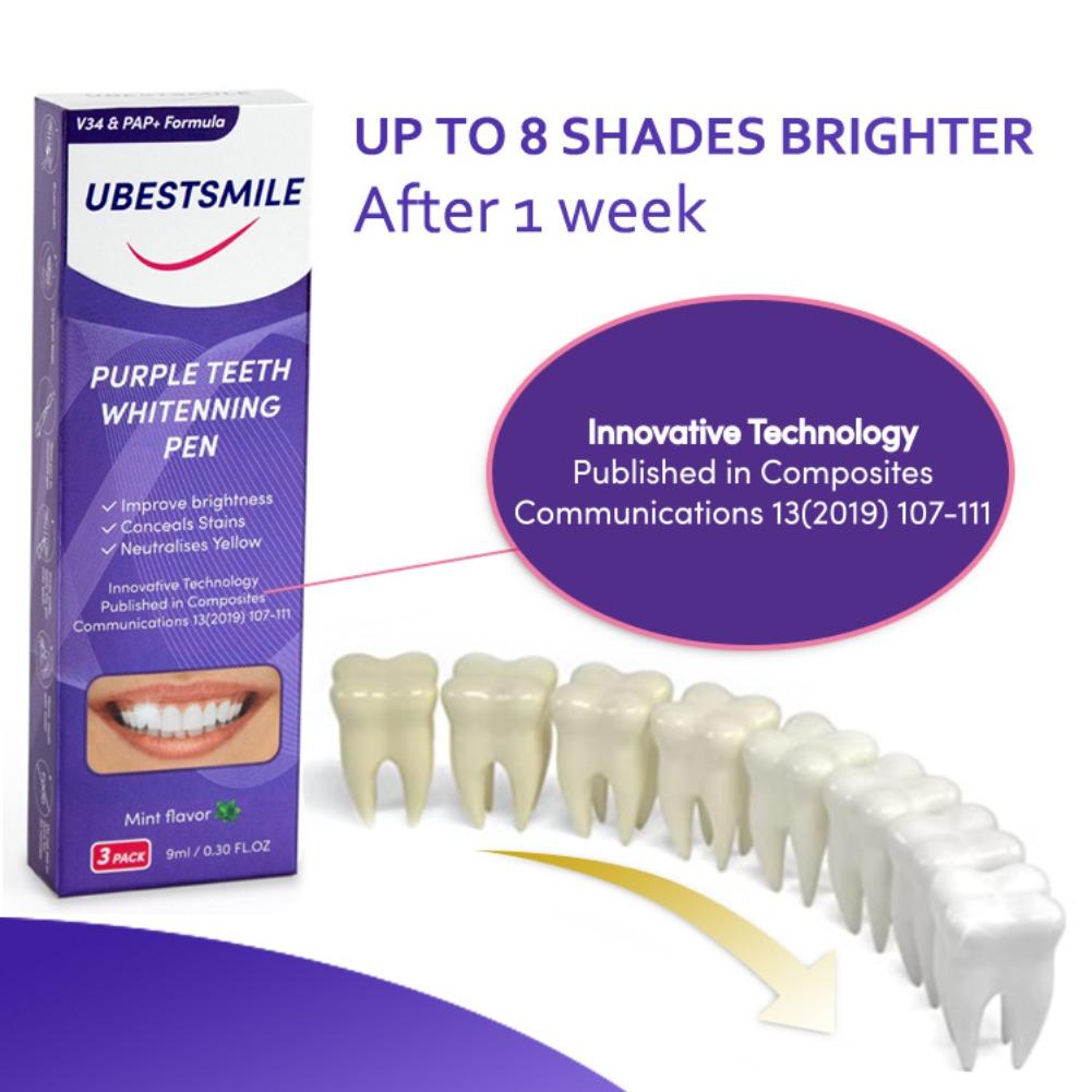 UBESTSMILE V34&PAP+ Formula Pu - Teeth Whitening Pens ulasan dan harga