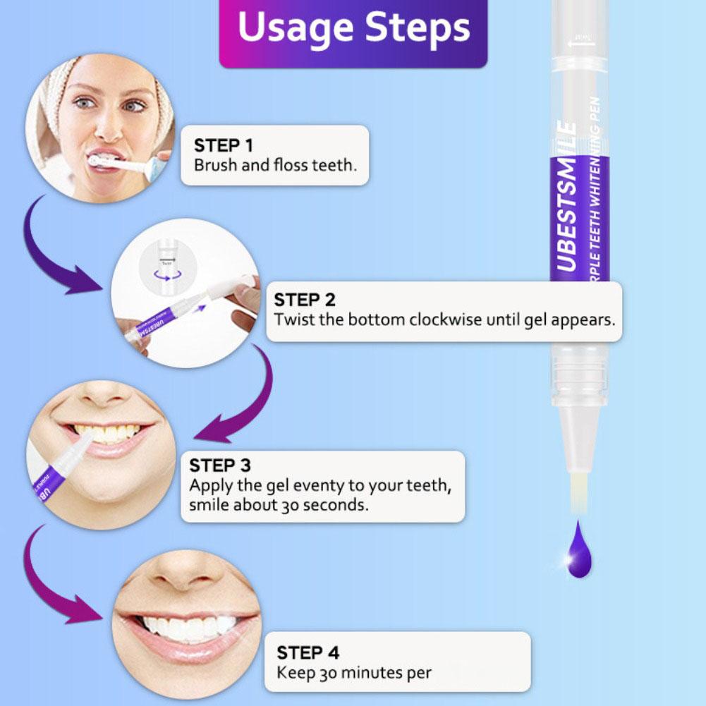 UBESTSMILE V34&PAP+ Formula Pu - Teeth Whitening Pens ulasan dan harga