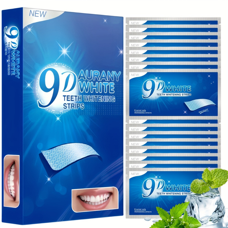 21 Pairs of 9D Aurany White Te - Teeth Whitening Strips Permanent ulasan dan harga