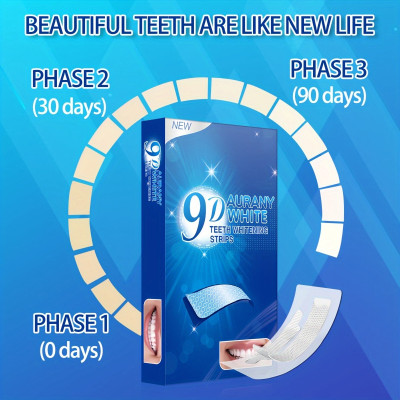 21 Pairs of 9D Aurany White Te - Teeth Whitening Strips Permanent ulasan dan harga