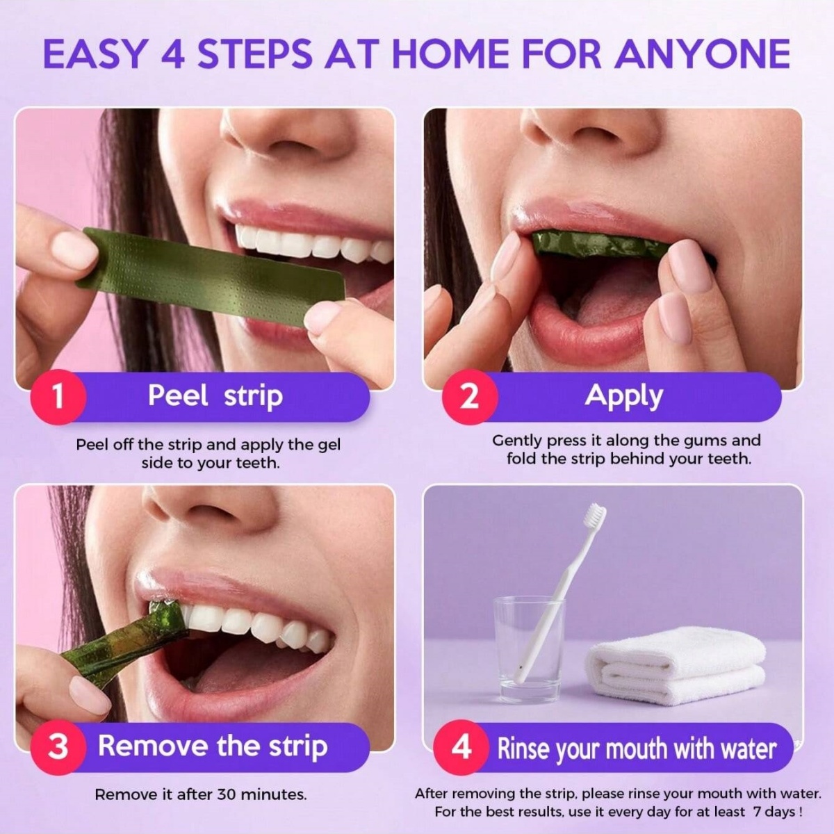 Deluxe Whitening Teeth Sticker - Teeth Whitening Strips Permanent ulasan dan harga