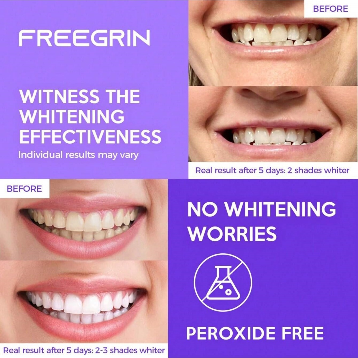 Deluxe Whitening Teeth Sticker - Teeth Whitening Strips Permanent ulasan dan harga