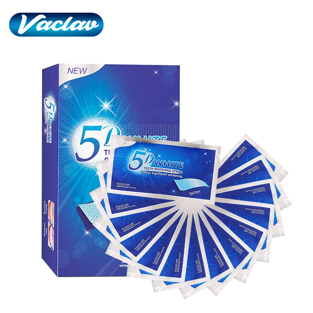 5D White Teeth Whitening Strip - Teeth Whitening Strips Permanent ulasan dan harga